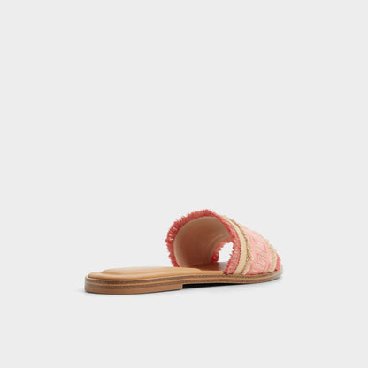 Nalani Coral Women's Flats - Slide sandal - Coral