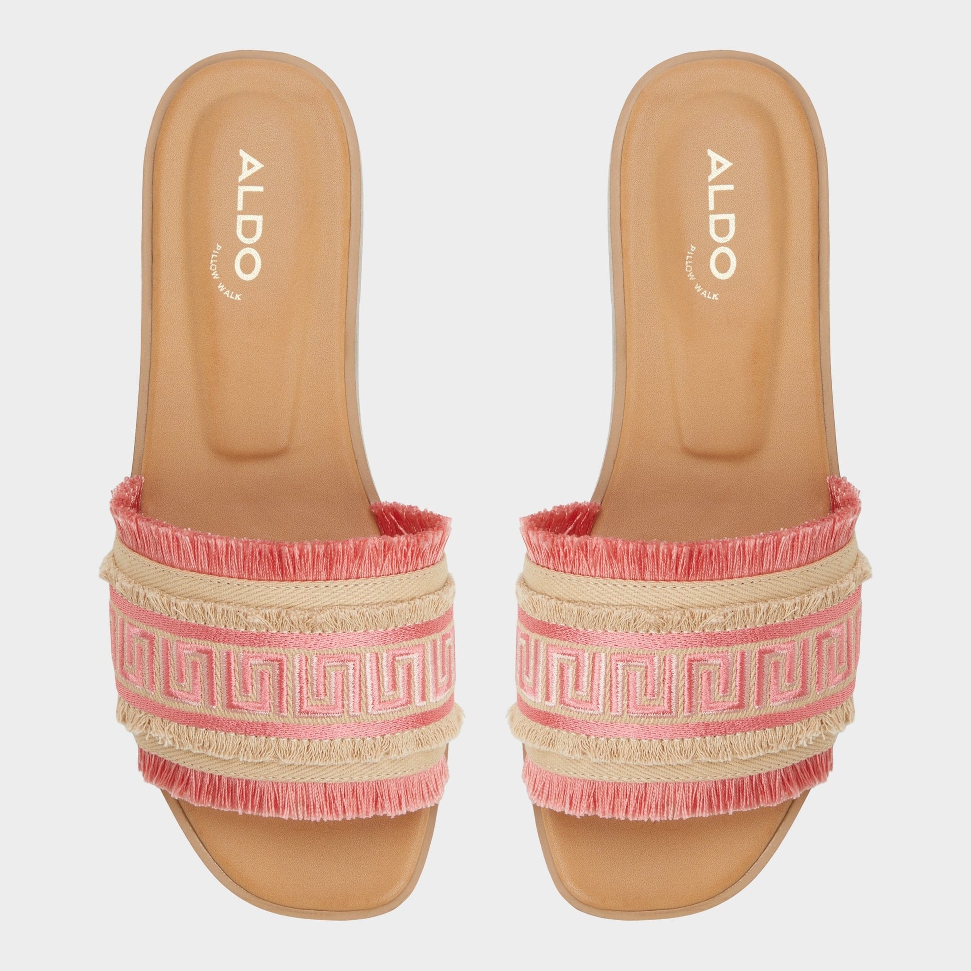 Nalani Coral Women's Flats - Slide sandal - Coral