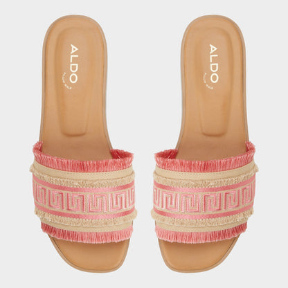 Nalani Coral Women's Flats - Slide sandal - Coral