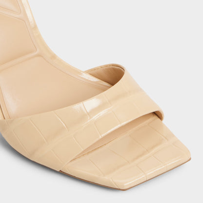 Harmonious in Medium Beige - Strappy heeled sandal - Medium Beige