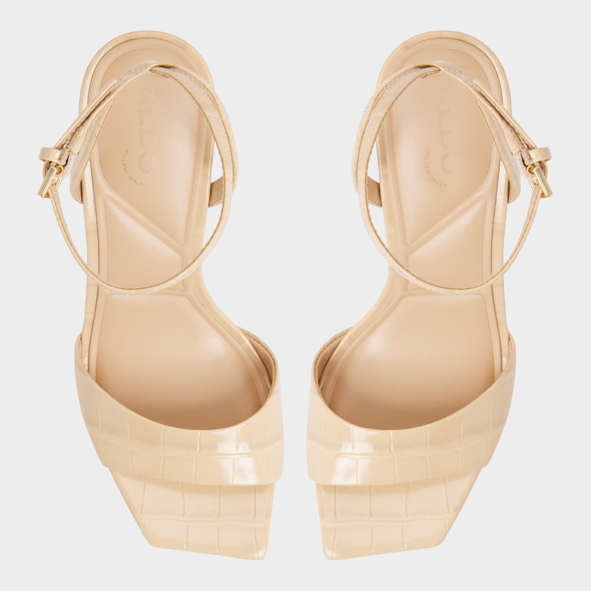 Harmonious in Medium Beige - Strappy heeled sandal - Medium Beige