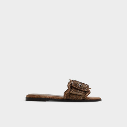 Wavysally in Light Brown - Slide sandal - Light brown
