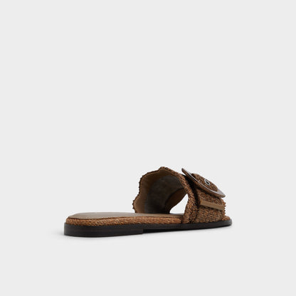 Wavysally in Light Brown - Slide sandal - Light brown