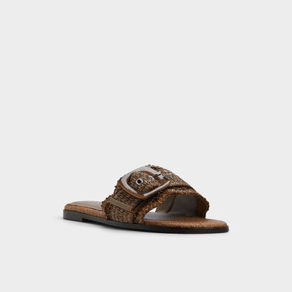 Wavysally in Light Brown - Slide sandal - Light brown