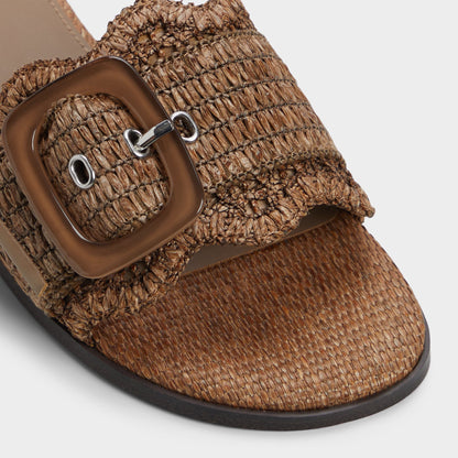 Wavysally in Light Brown - Slide sandal - Light brown