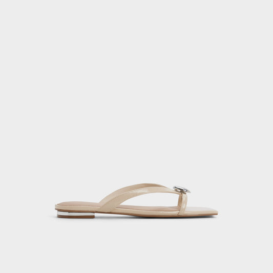 Iliria Beige Women's Flats - Slide sandal - Beige