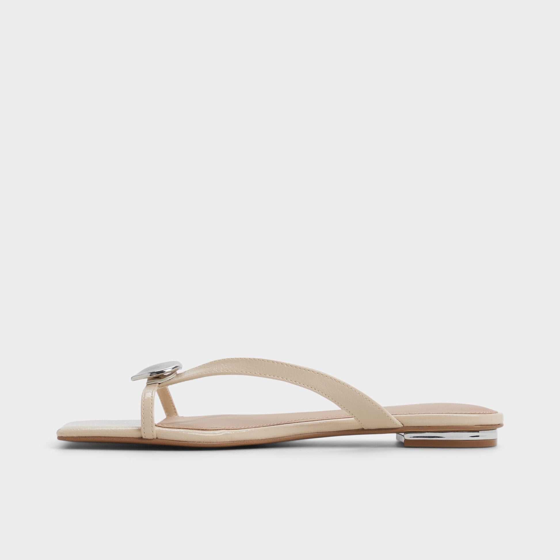 Iliria Beige Women's Flats - Slide sandal - Beige