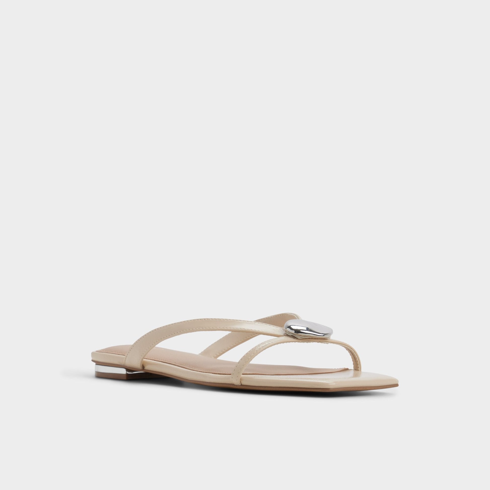Iliria Beige Women's Flats - Slide sandal - Beige