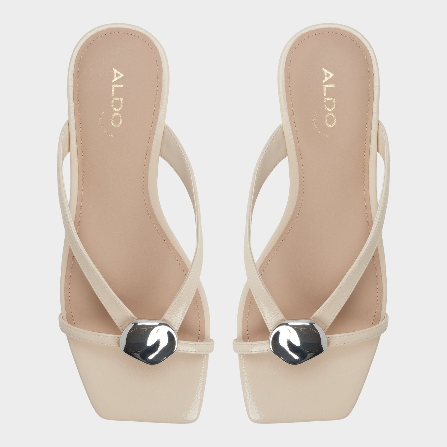 Iliria Beige Women's Flats - Slide sandal - Beige