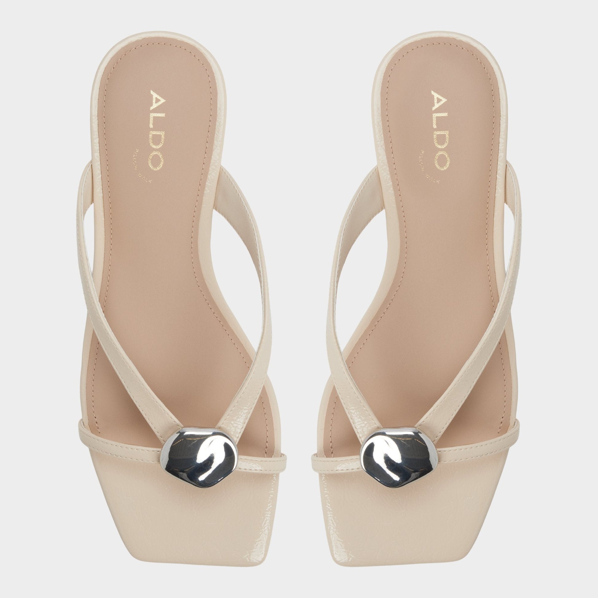Iliria Beige Women's Flats - Slide sandal - Beige