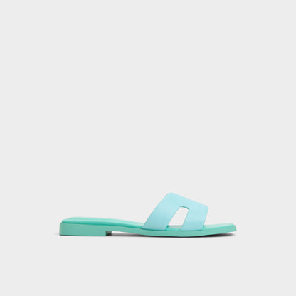 Itsandal Turquoise Women's Flats - Slide sandal - Turquoise
