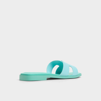 Itsandal Turquoise Women's Flats - Slide sandal - Turquoise