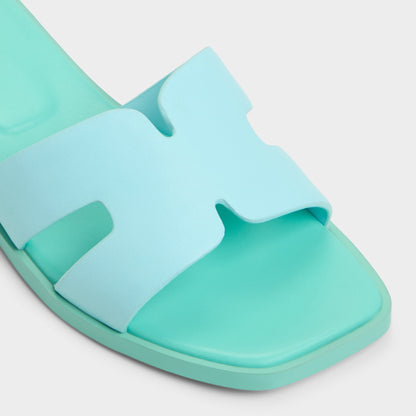 Itsandal Turquoise Women's Flats - Slide sandal - Turquoise