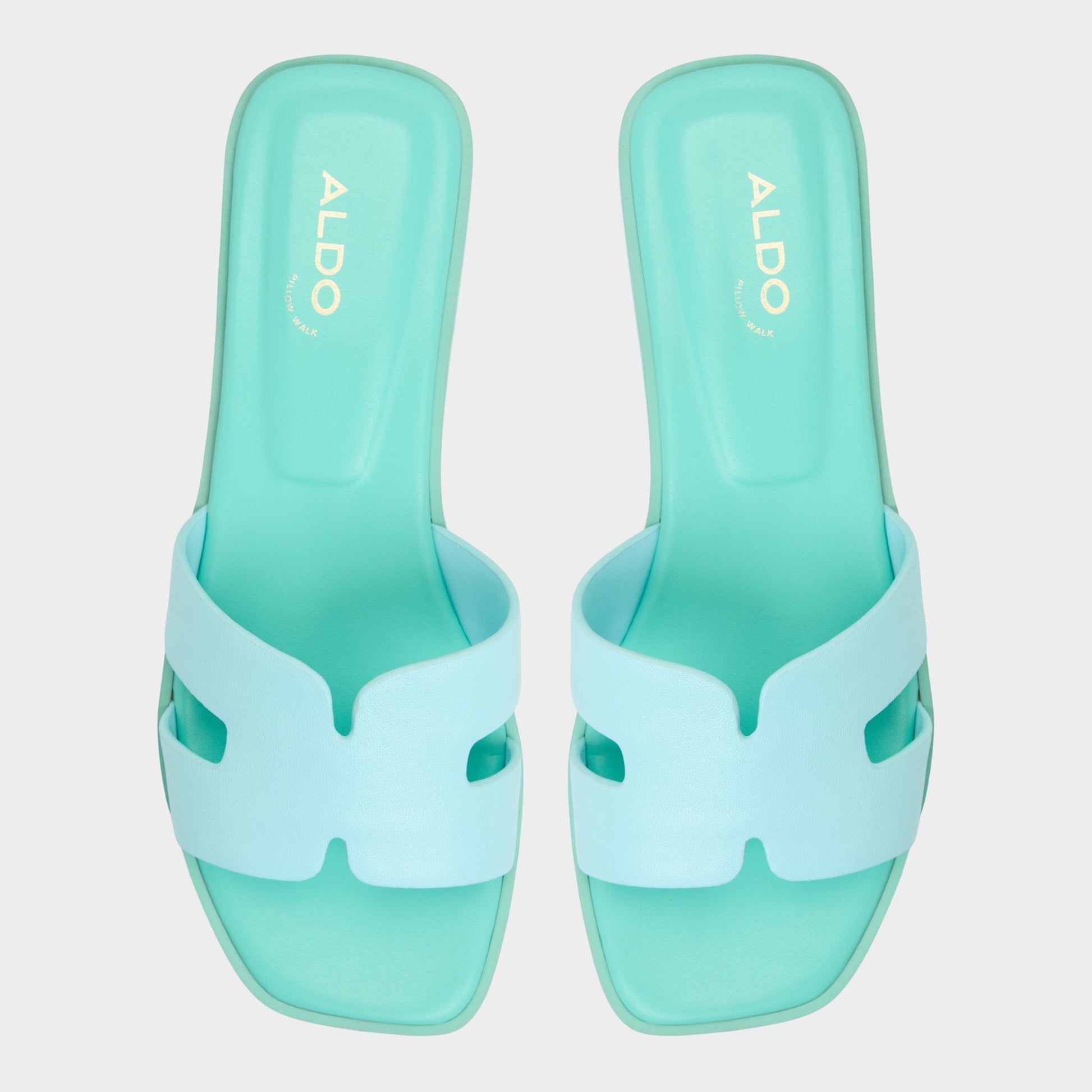 Itsandal Turquoise Women's Flats - Slide sandal - Turquoise
