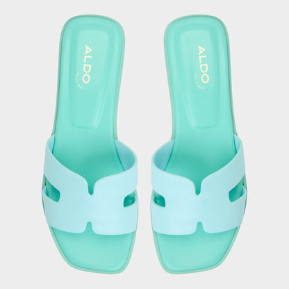 Itsandal Turquoise Women's Flats - Slide sandal - Turquoise