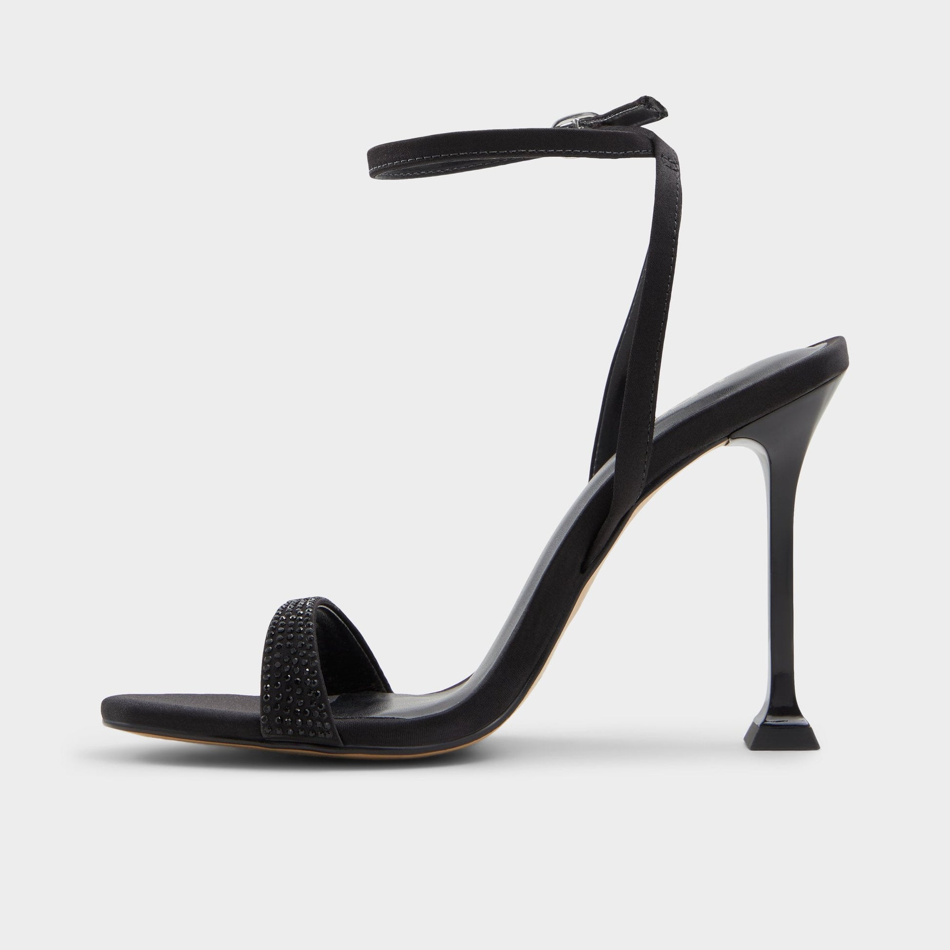 Lydala Black Women's Heeled sandals - Strappy heeled sandal - Black