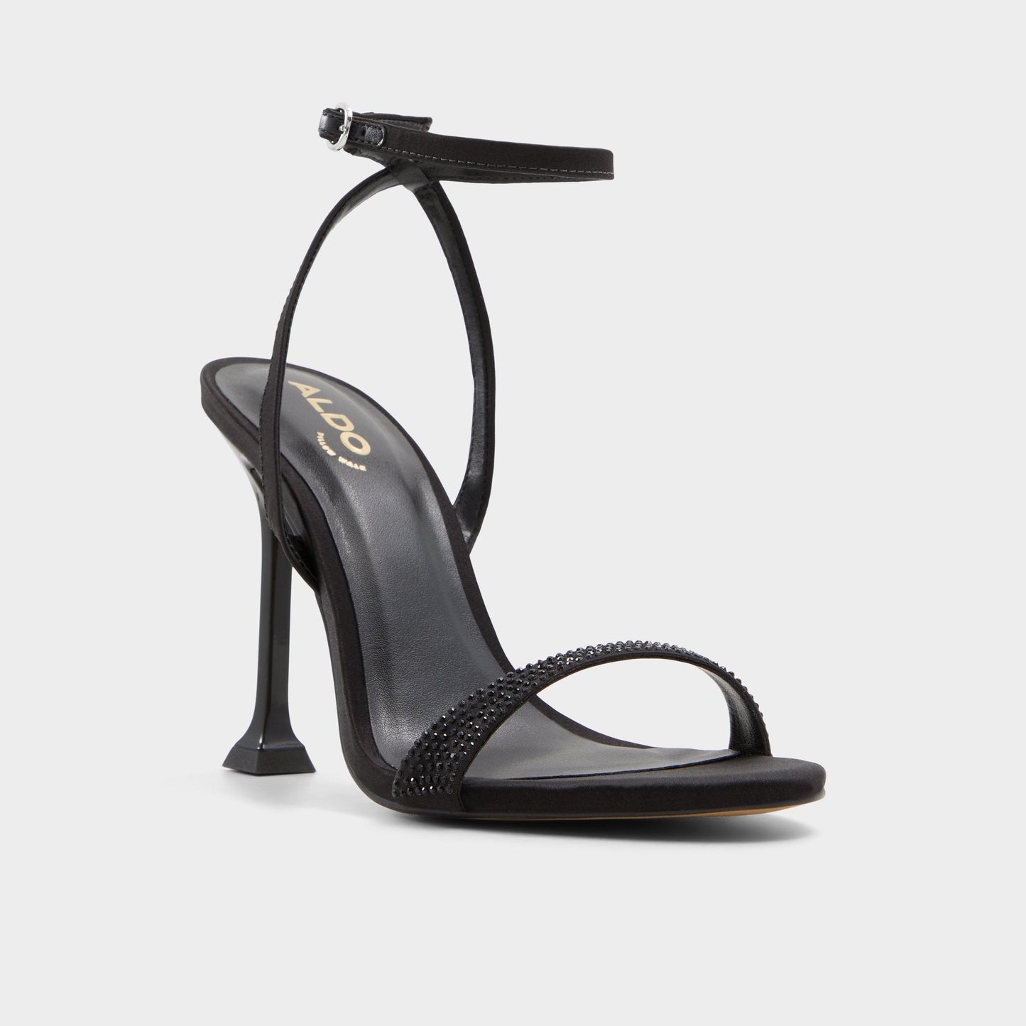 Lydala Black Women's Heeled sandals - Strappy heeled sandal - Black