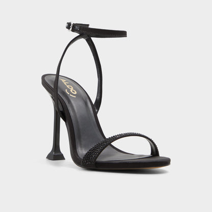Lydala Black Women's Heeled sandals - Strappy heeled sandal - Black