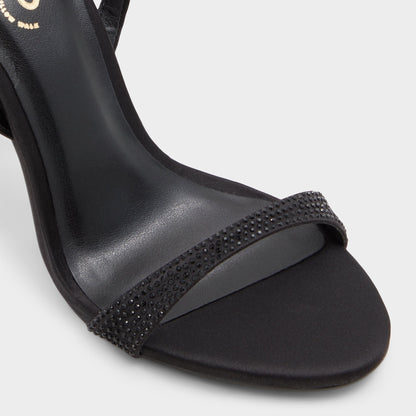 Lydala Black Women's Heeled sandals - Strappy heeled sandal - Black