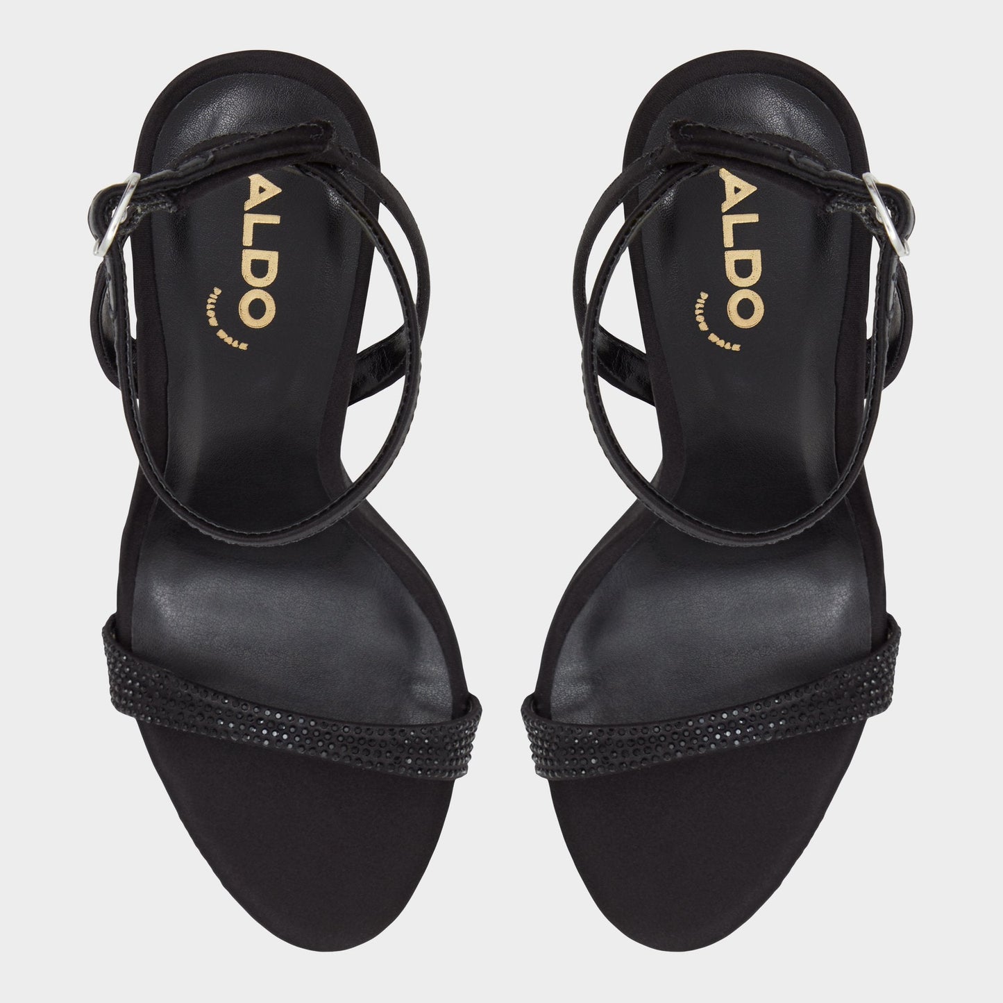 Lydala Black Women's Heeled sandals - Strappy heeled sandal - Black