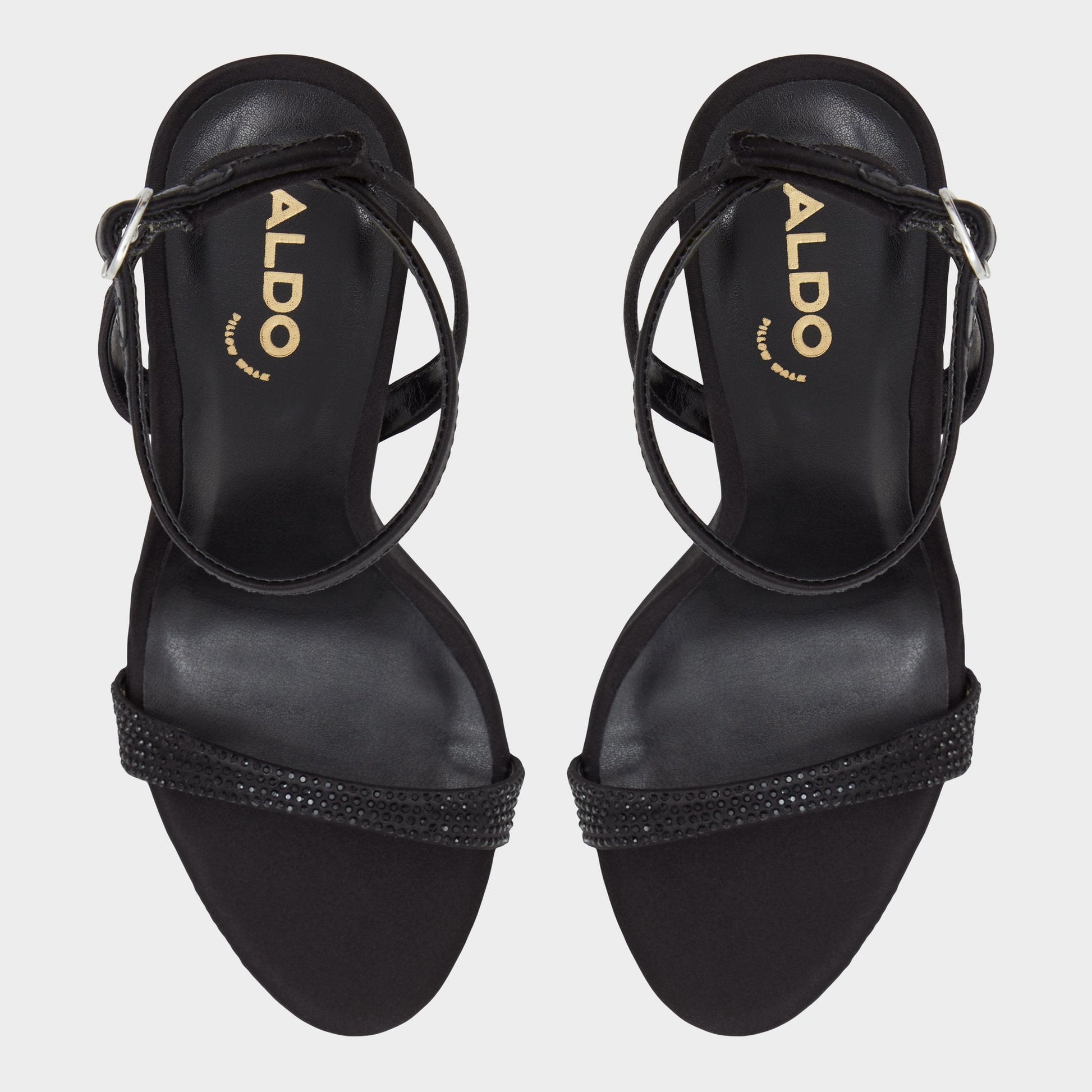 Lydala Black Women's Heeled sandals - Strappy heeled sandal - Black