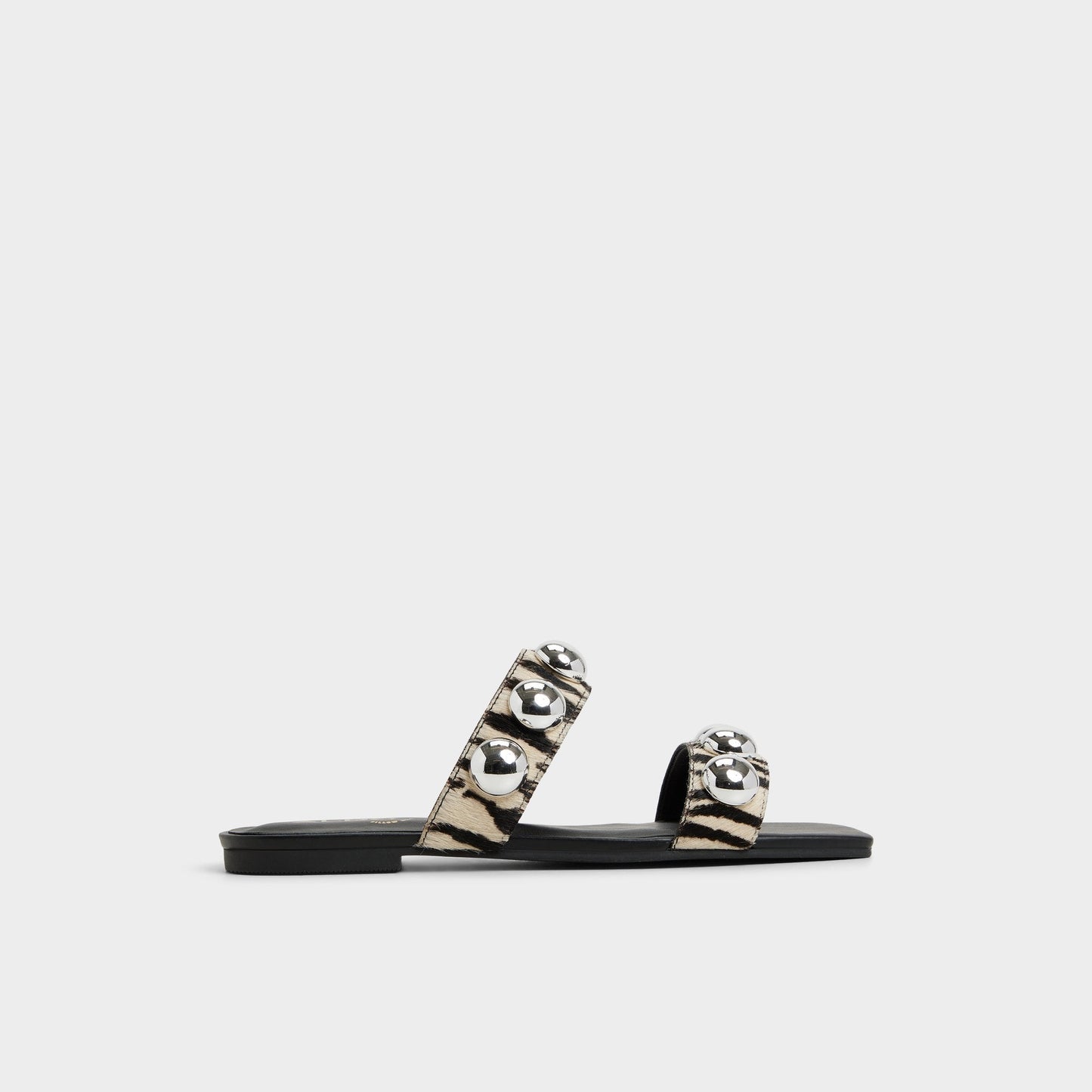 Katalena in White Black - Slide sandal - White/Black