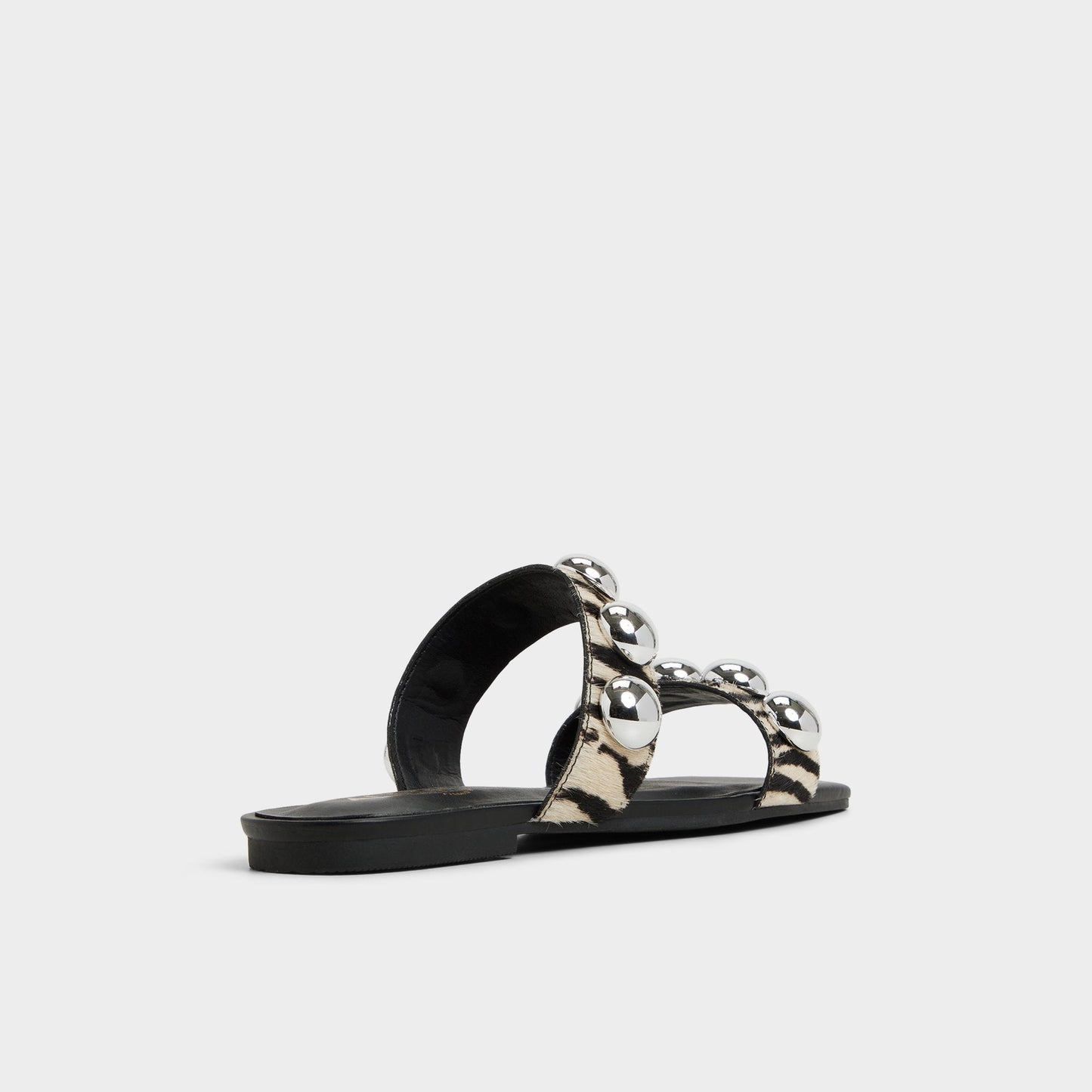 Katalena in White Black - Slide sandal - White/Black