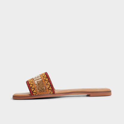 Seavacay Brown Multi Women's Flats -  - Brown Multi