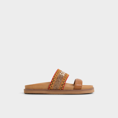 Beachvacay Brown Multi Women's Footbed sandals -  - Brown multi