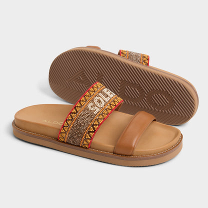 Beachvacay Brown Multi Women's Footbed sandals -  - Brown multi