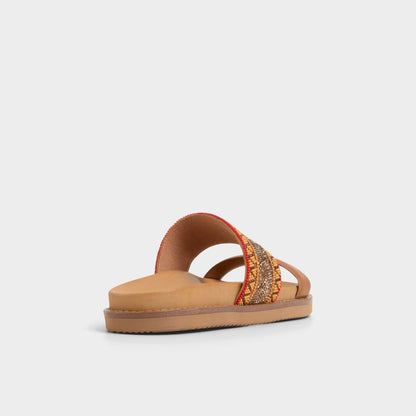 Beachvacay Brown Multi Women's Footbed sandals -  - Brown multi