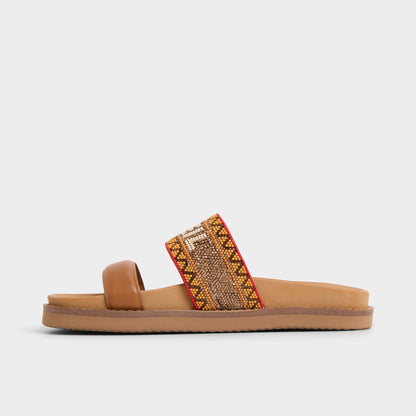 Beachvacay Brown Multi Women's Footbed sandals -  - Brown multi