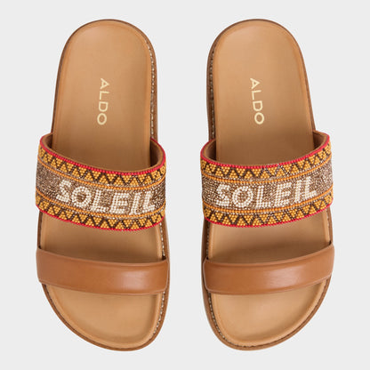 Beachvacay Brown Multi Women's Footbed sandals -  - Brown multi