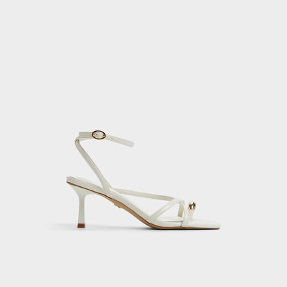 Elodiah White/Bone Women's Travel essentials - Strappy heeled sandal, Stiletto heel - White/bone