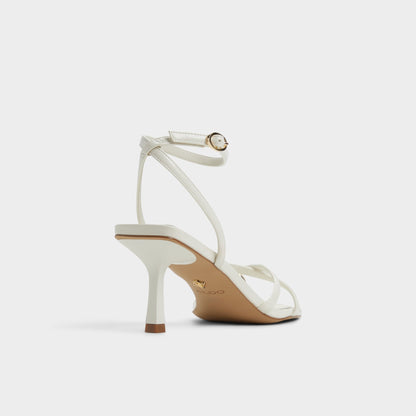 Elodiah White/Bone Women's Travel essentials - Strappy heeled sandal, Stiletto heel - White/bone