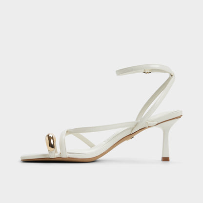 Elodiah White/Bone Women's Travel essentials - Strappy heeled sandal, Stiletto heel - White/bone