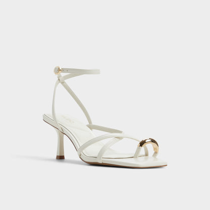 Elodiah White/Bone Women's Travel essentials - Strappy heeled sandal, Stiletto heel - White/bone