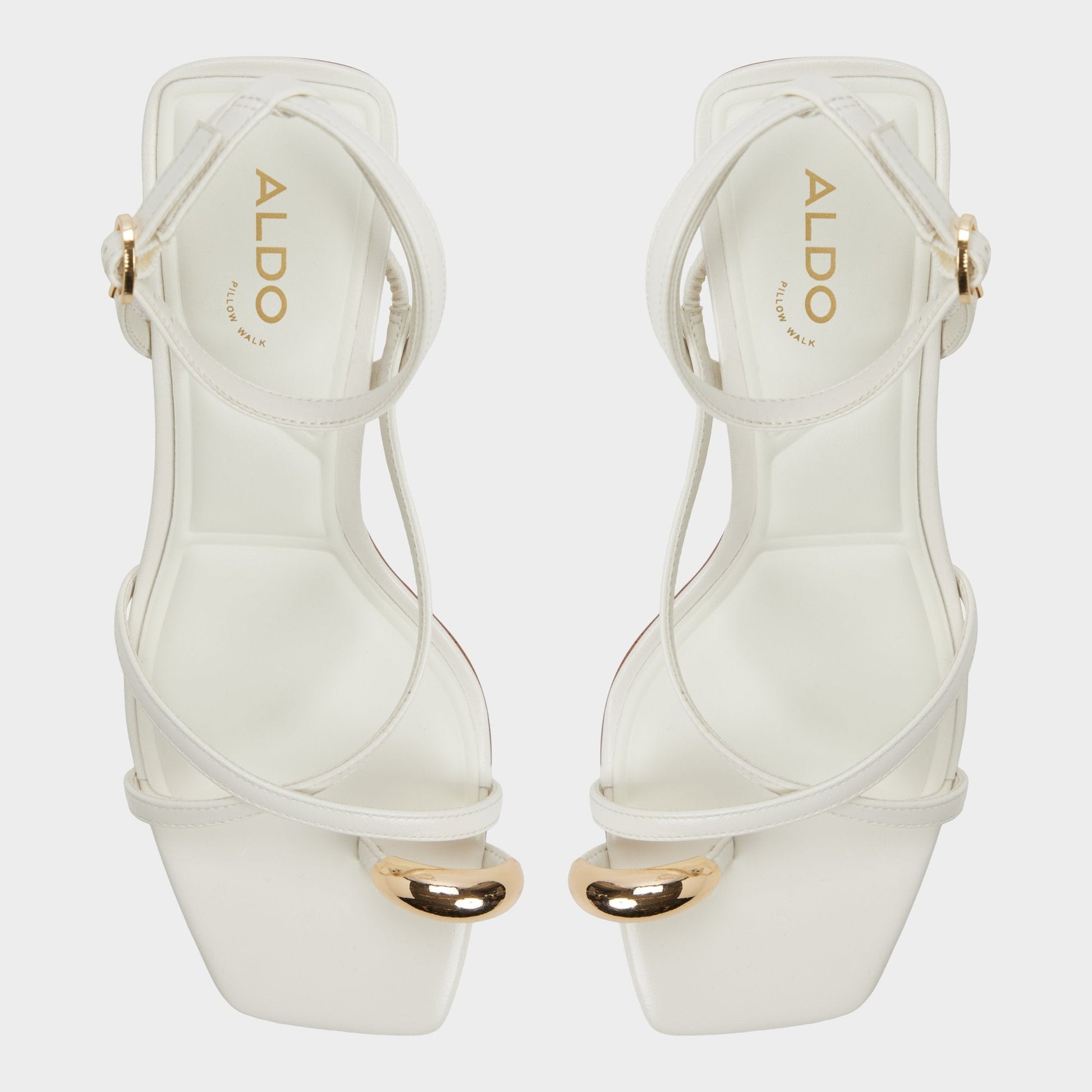 Elodiah White/Bone Women's Travel essentials - Strappy heeled sandal, Stiletto heel - White/bone
