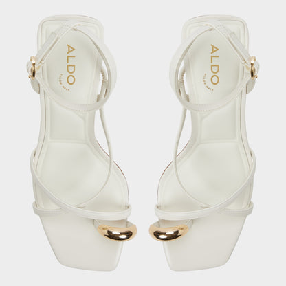 Elodiah White/Bone Women's Travel essentials - Strappy heeled sandal, Stiletto heel - White/bone