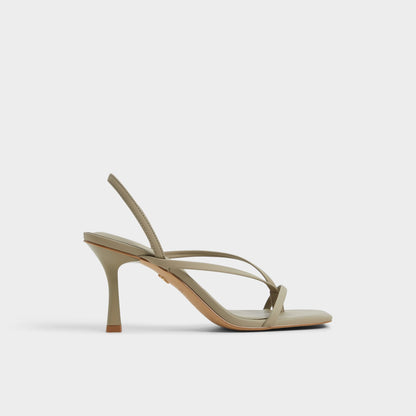 Riva Other Green Women's Strappy sandals - Sling back heeled sandal, Stiletto heel - Other Green