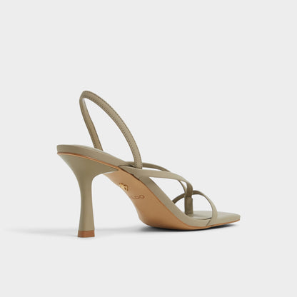 Riva Other Green Women's Strappy sandals - Sling back heeled sandal, Stiletto heel - Other Green