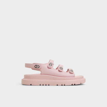 Halendar Light Pink Women's Footbed sandals - Footbed sandal, Footbed sandal - Light Pink
