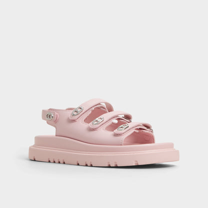 Halendar Light Pink Women's Footbed sandals - Footbed sandal, Footbed sandal - Light Pink