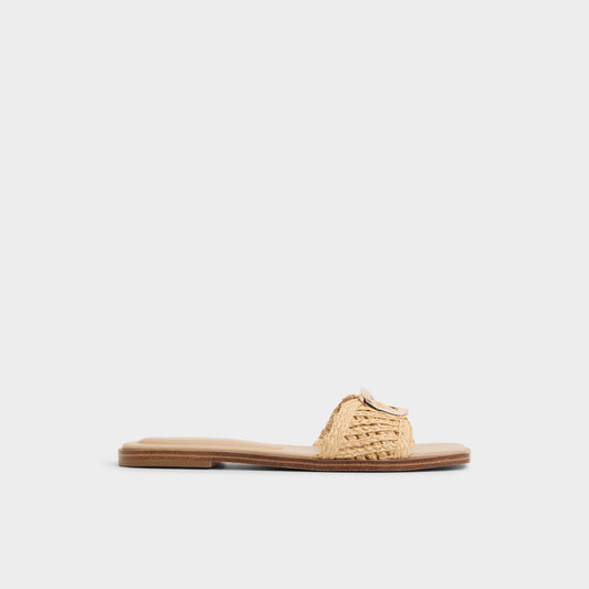 Tidella Natural Women's Flats - Slide sandal - Natural