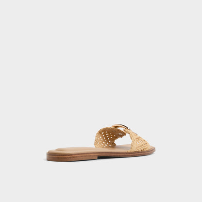 Tidella Natural Women's Flats - Slide sandal - Natural