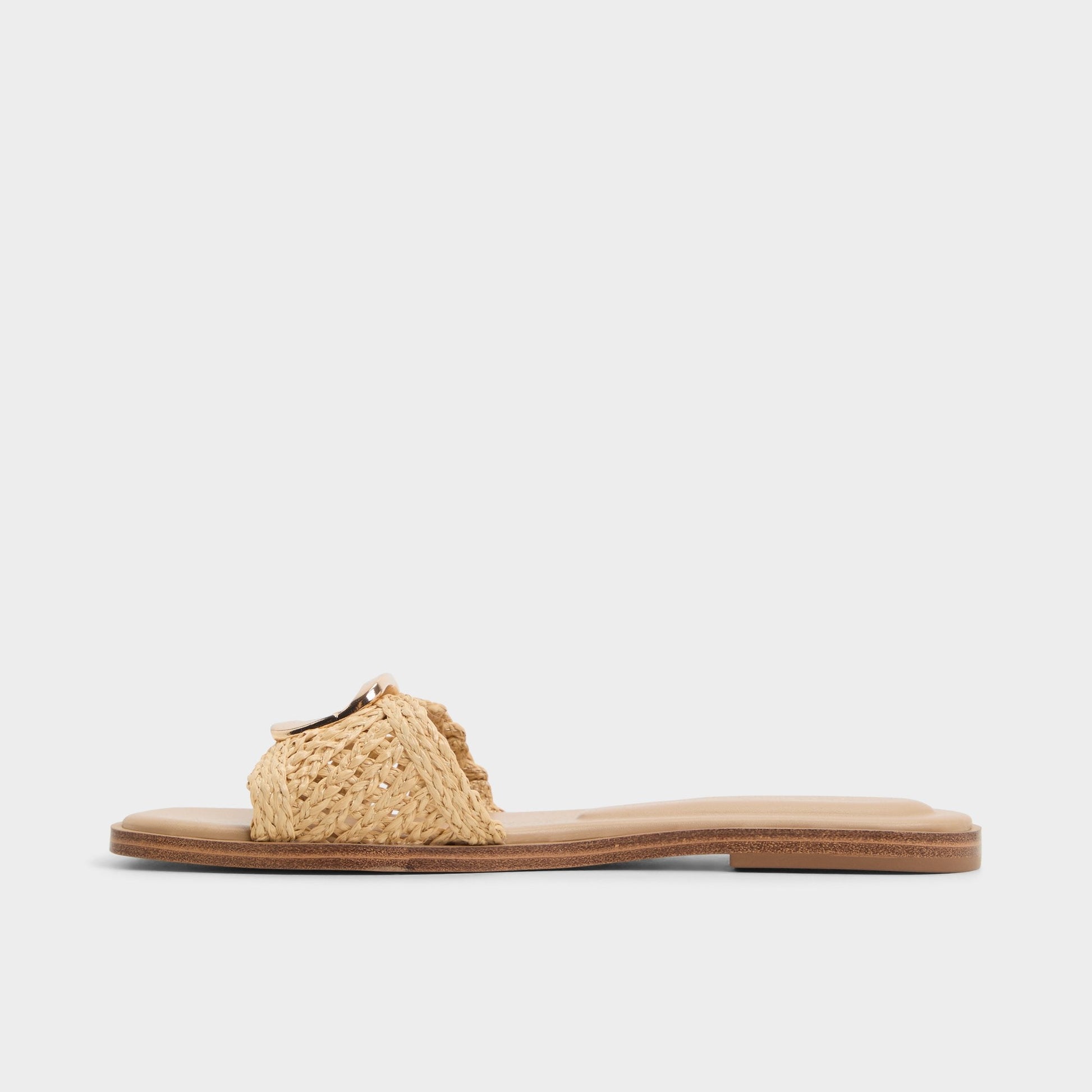 Tidella Natural Women's Flats - Slide sandal - Natural