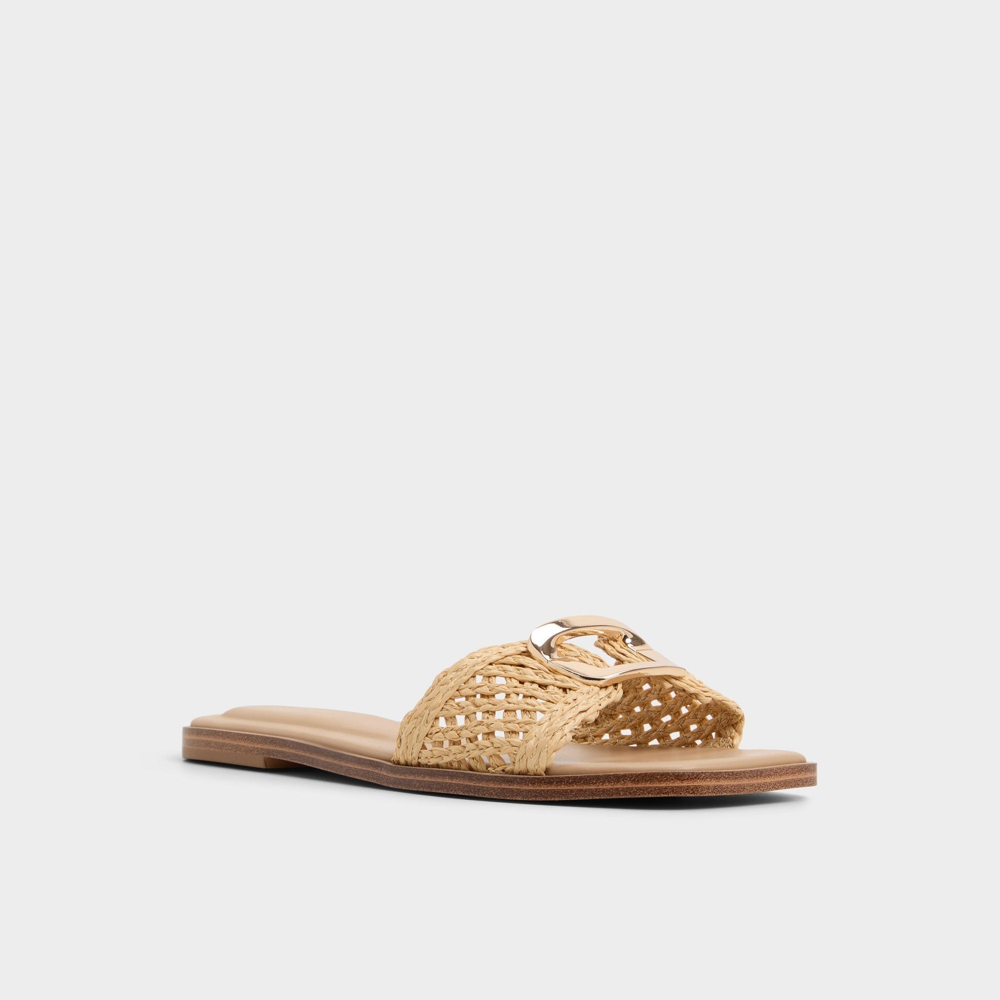 Tidella Natural Women's Flats - Slide sandal - Natural