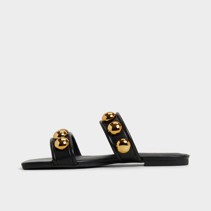 Katalena in Black - Slide sandal - Black