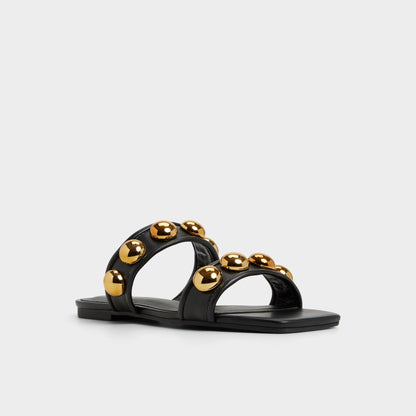 Katalena in Black - Slide sandal - Black