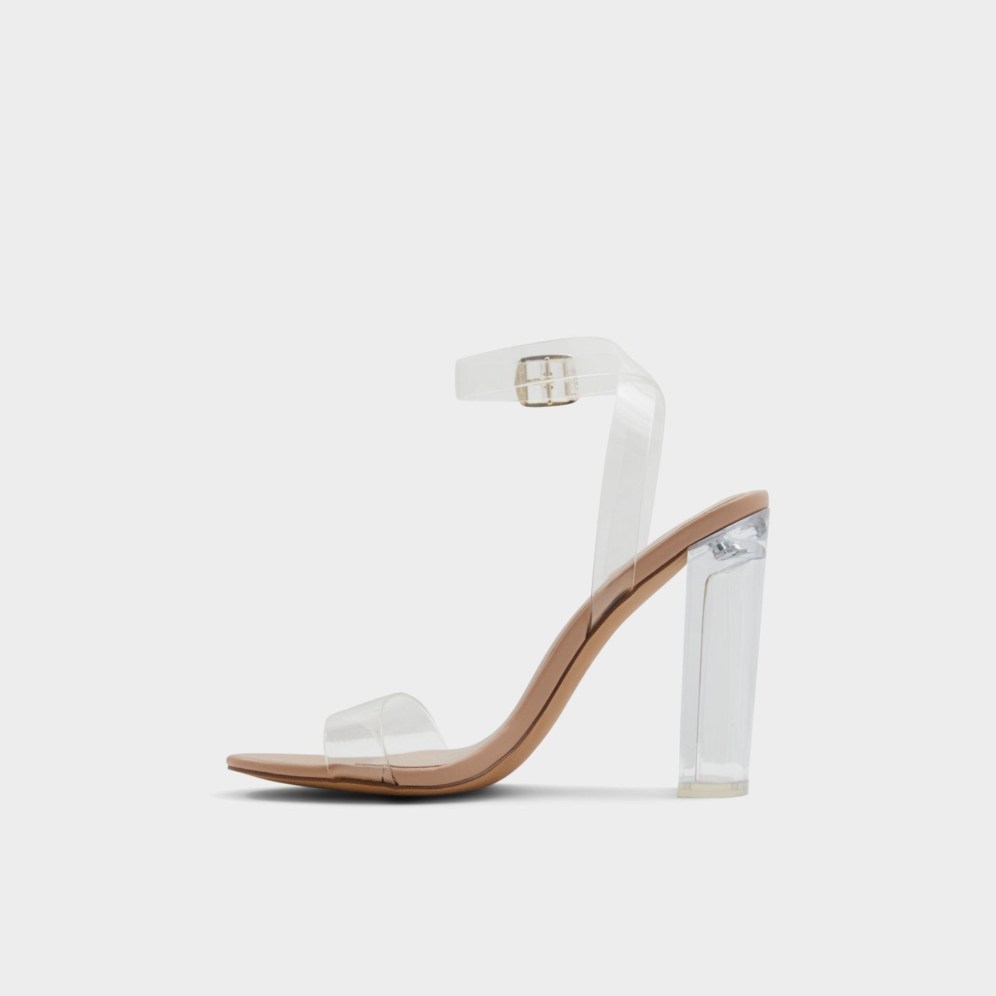 Aniwien Bone Women's Strappy sandals - Strappy heeled sandal, Block heel - Bone